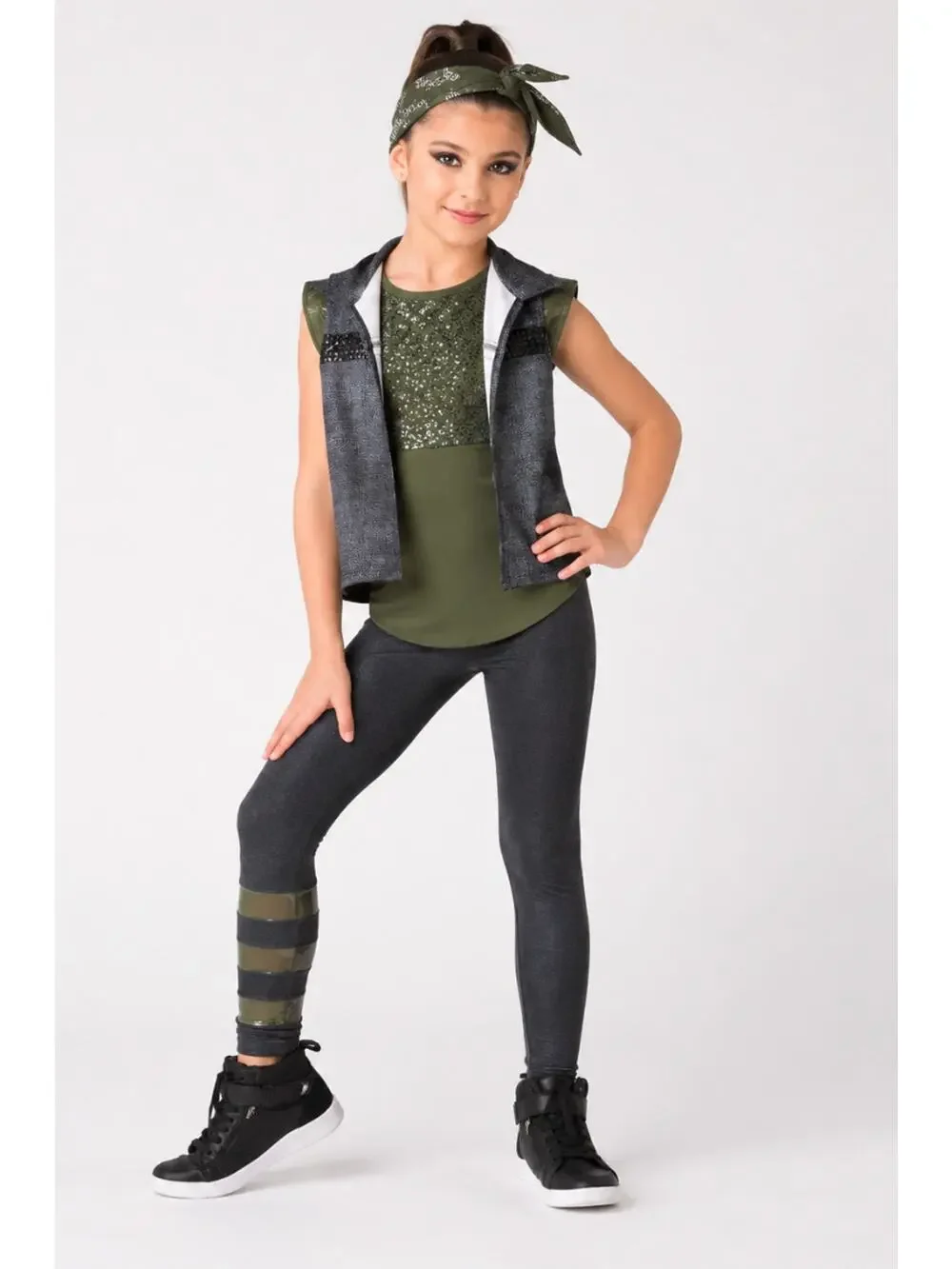 Weismann 4 Piece Kids Hip Hop Streetwear Dance Costume Dance Moms